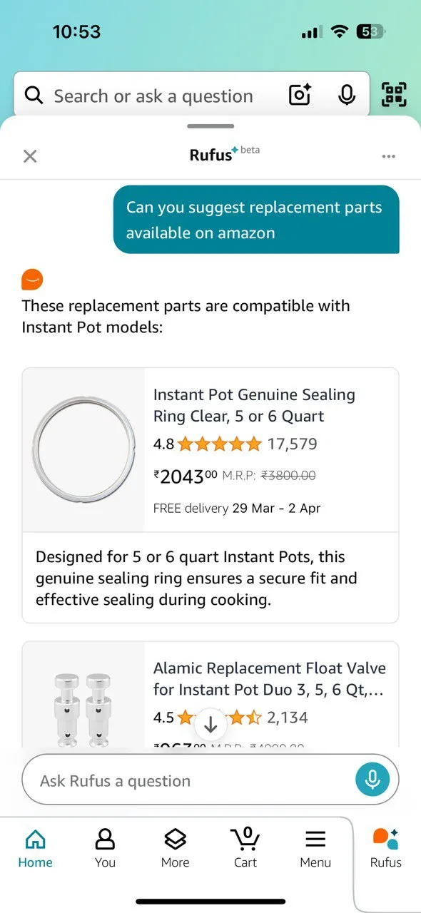 Amazon Rufus hỗ trợ khắc phục sự cố thiết bị