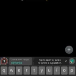 Bàn phím Grammarly trên iPhone hiển thị lỗi chính tả và ngữ pháp được phát hiện.