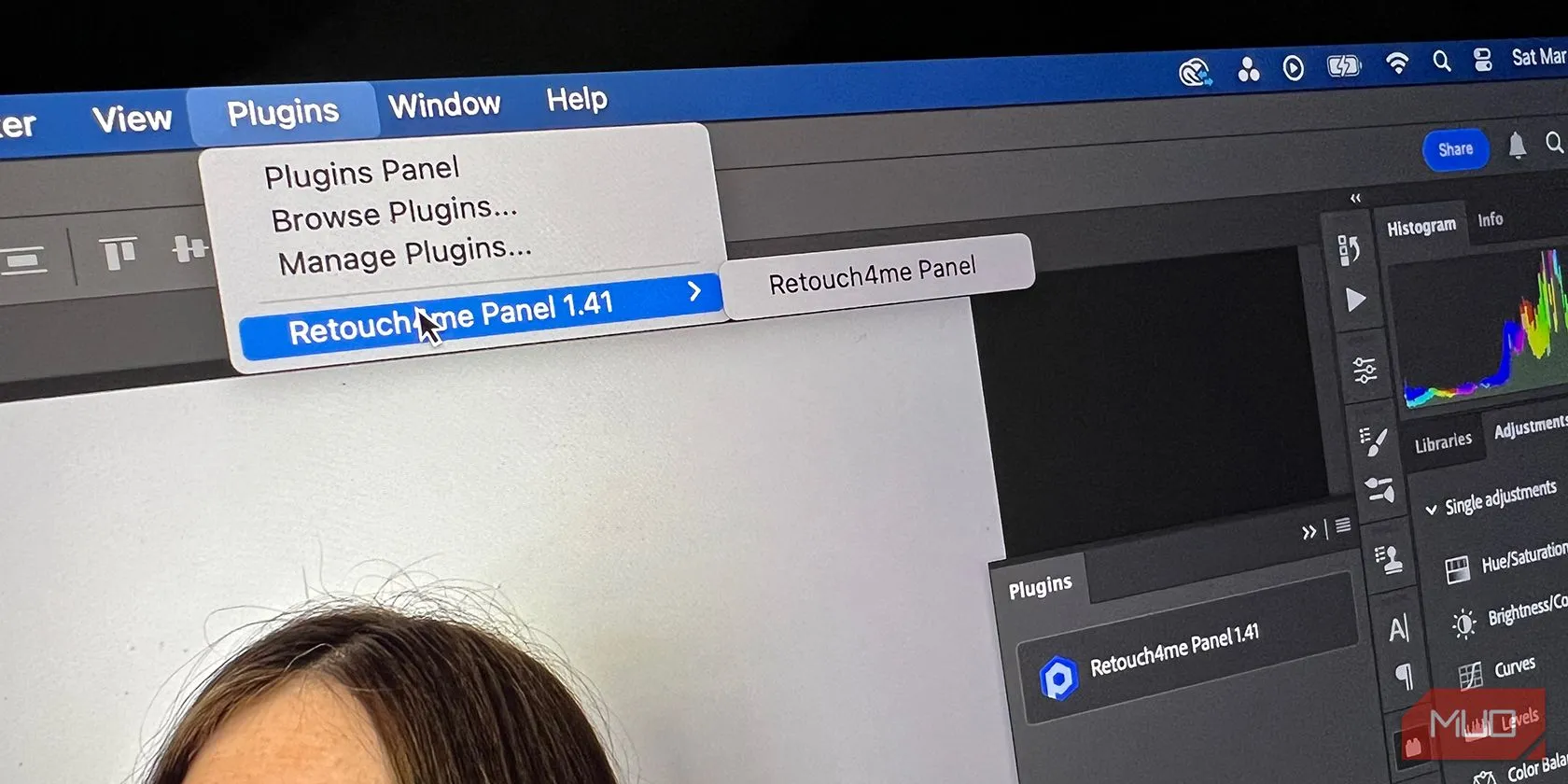 Bảng điều khiển Plugins trong Adobe Photoshop