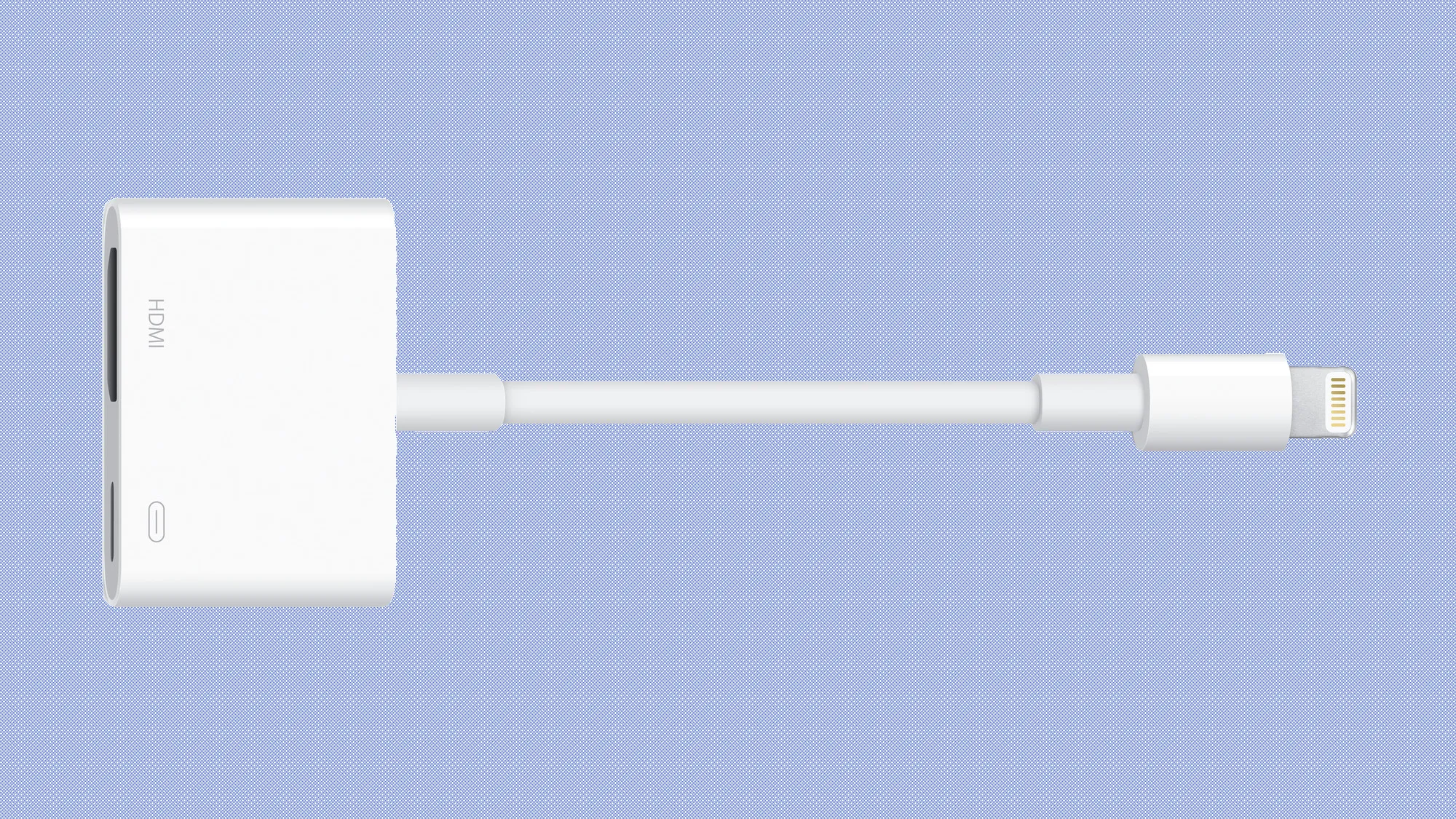 Bộ chuyển đổi Apple Lightning Digital AV Adapter giúp kết nối iPhone/iPad với TV