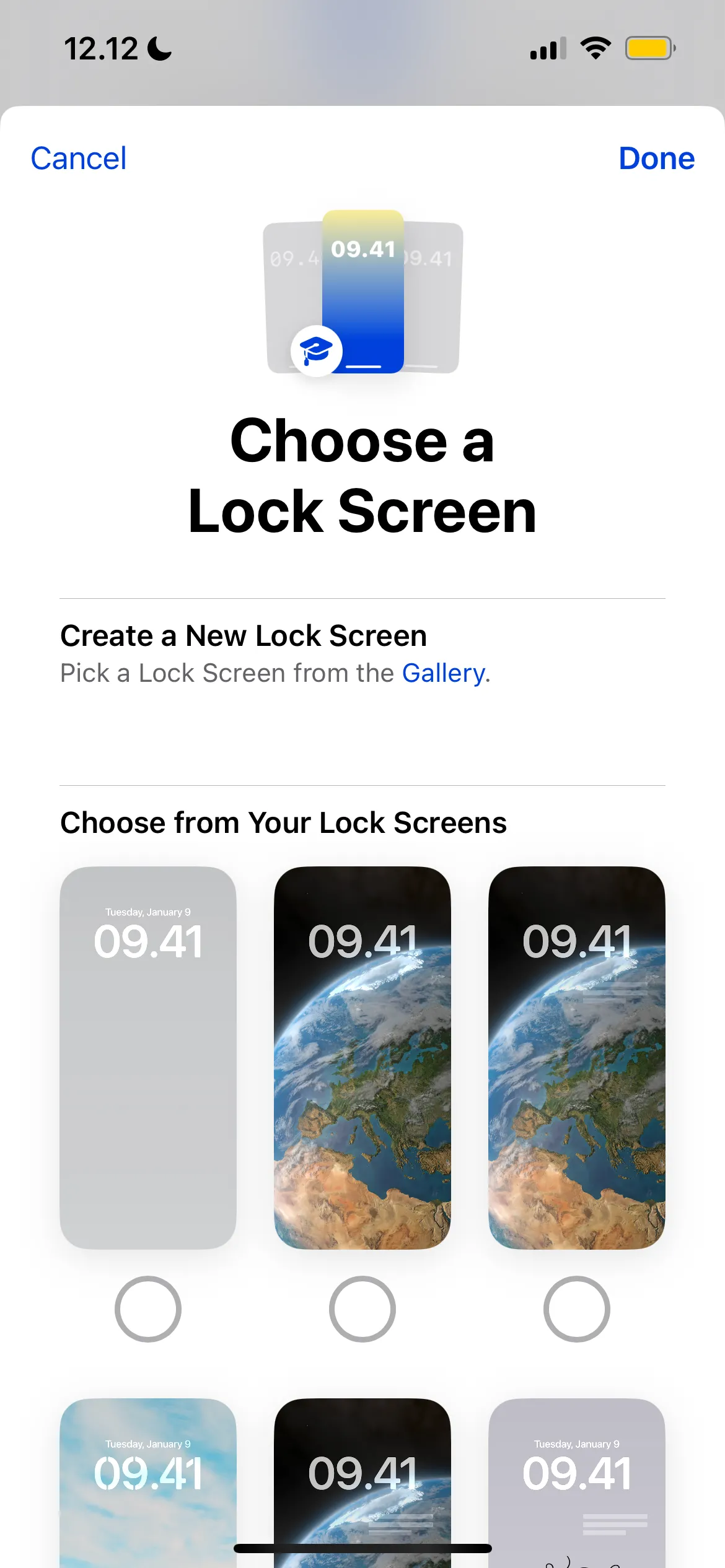 Cá nhân hóa màn hình khóa cho Chế độ Tập trung trên iPhone