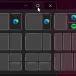 Các bố cục chia màn hình (Snap Layouts) đa dạng trên Windows 11 được hiển thị ở góc ứng dụng