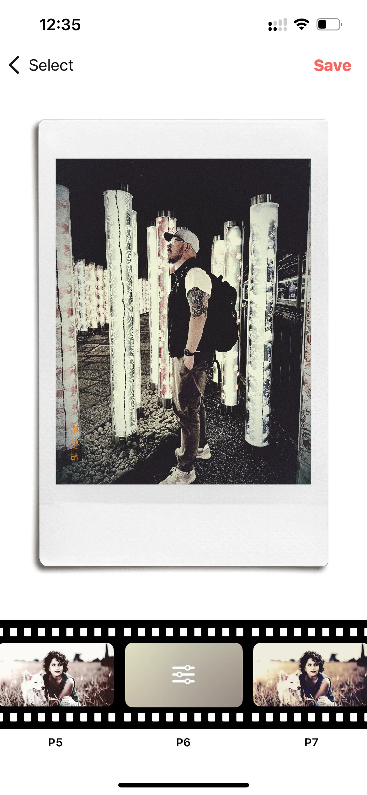 Các bộ lọc ảnh của PoPo Frame với khung ảnh kiểu Polaroid và hiệu ứng vintage