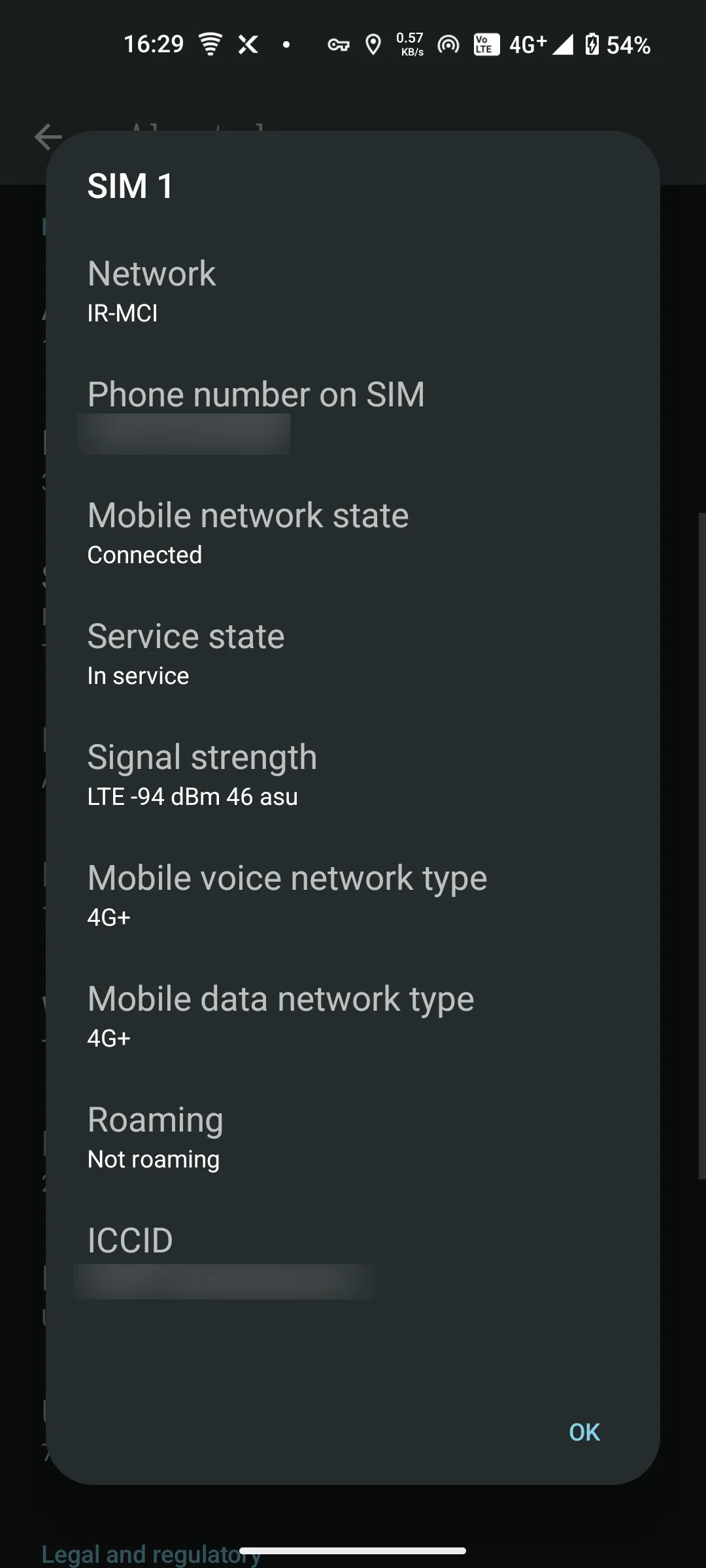 Các chỉ số đo lường tín hiệu chi tiết trên Nothing Phone