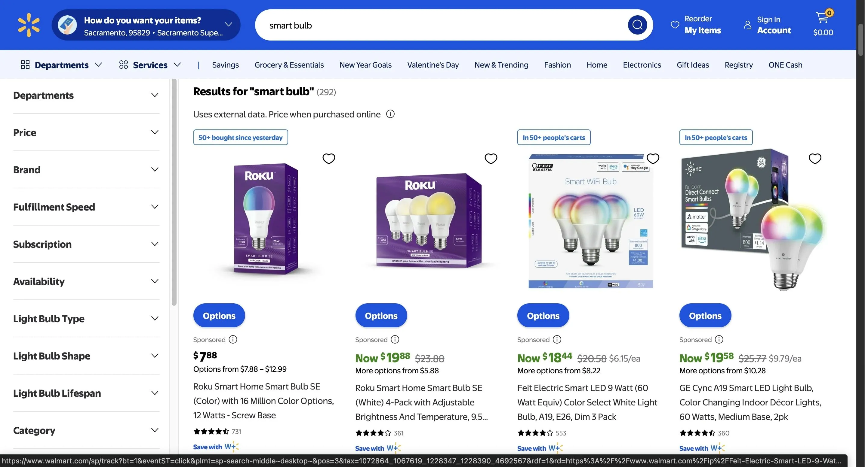Các loại bóng đèn thông minh chất lượng và giá cả phải chăng trên Walmart