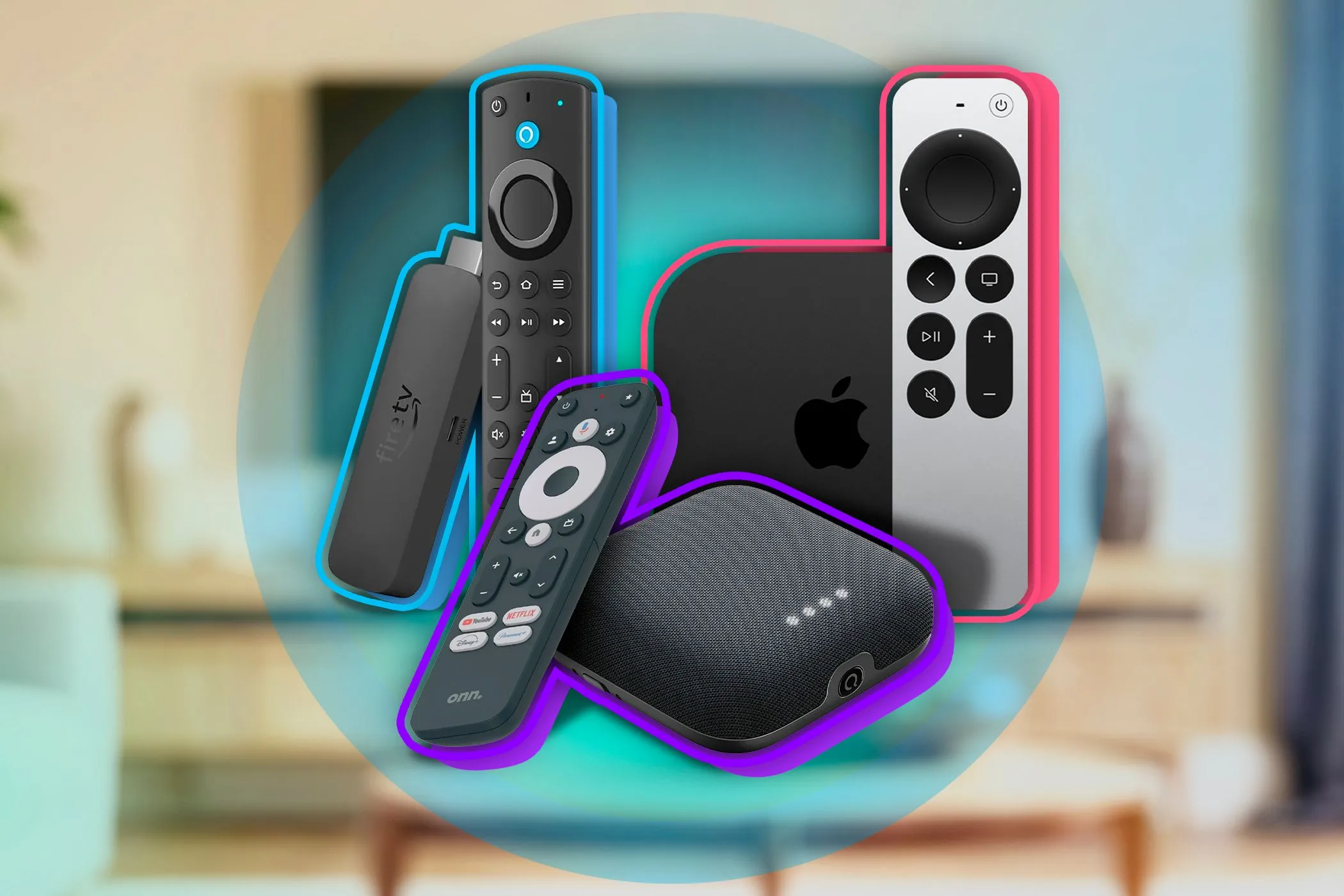 Các thiết bị streaming như Fire Stick, Roku, Apple TV biến màn hình thành smart TV