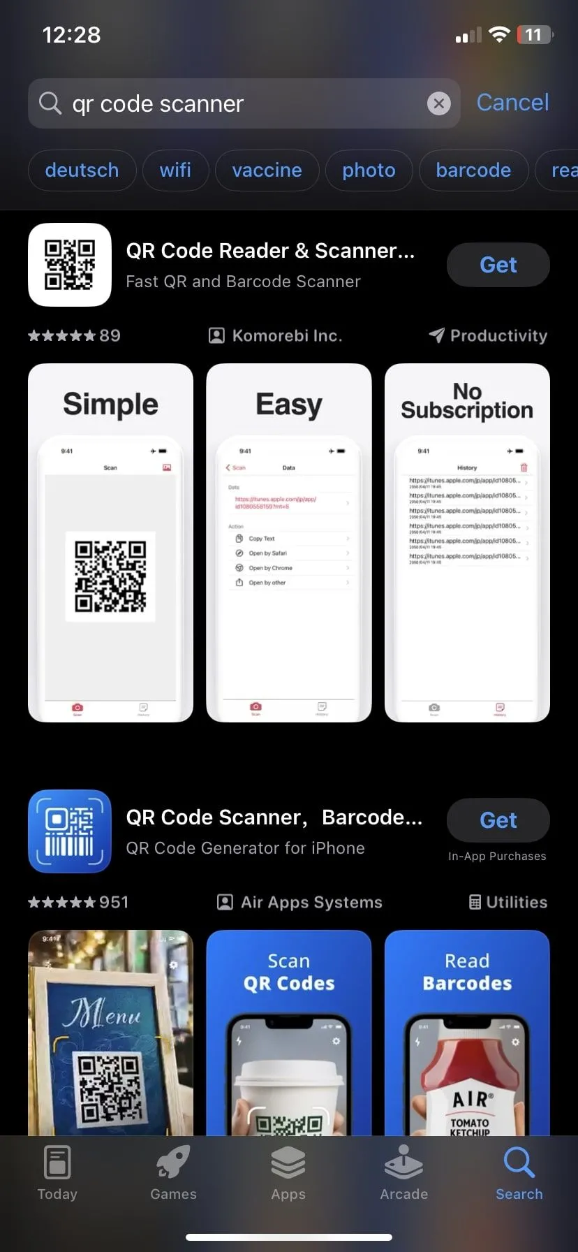Các ứng dụng quét mã QR phổ biến trên App Store