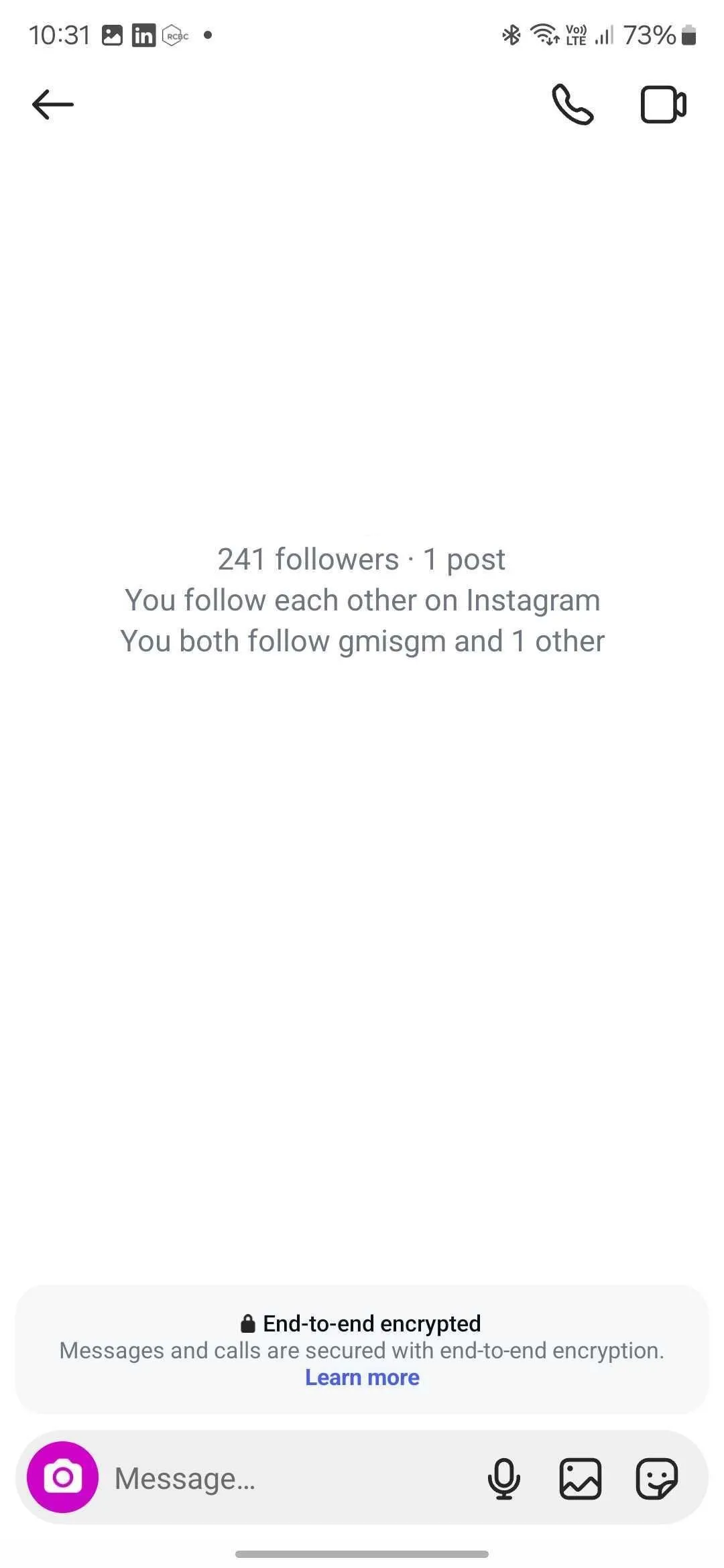 Cách bật mã hóa đầu cuối cho tin nhắn Direct trên Instagram