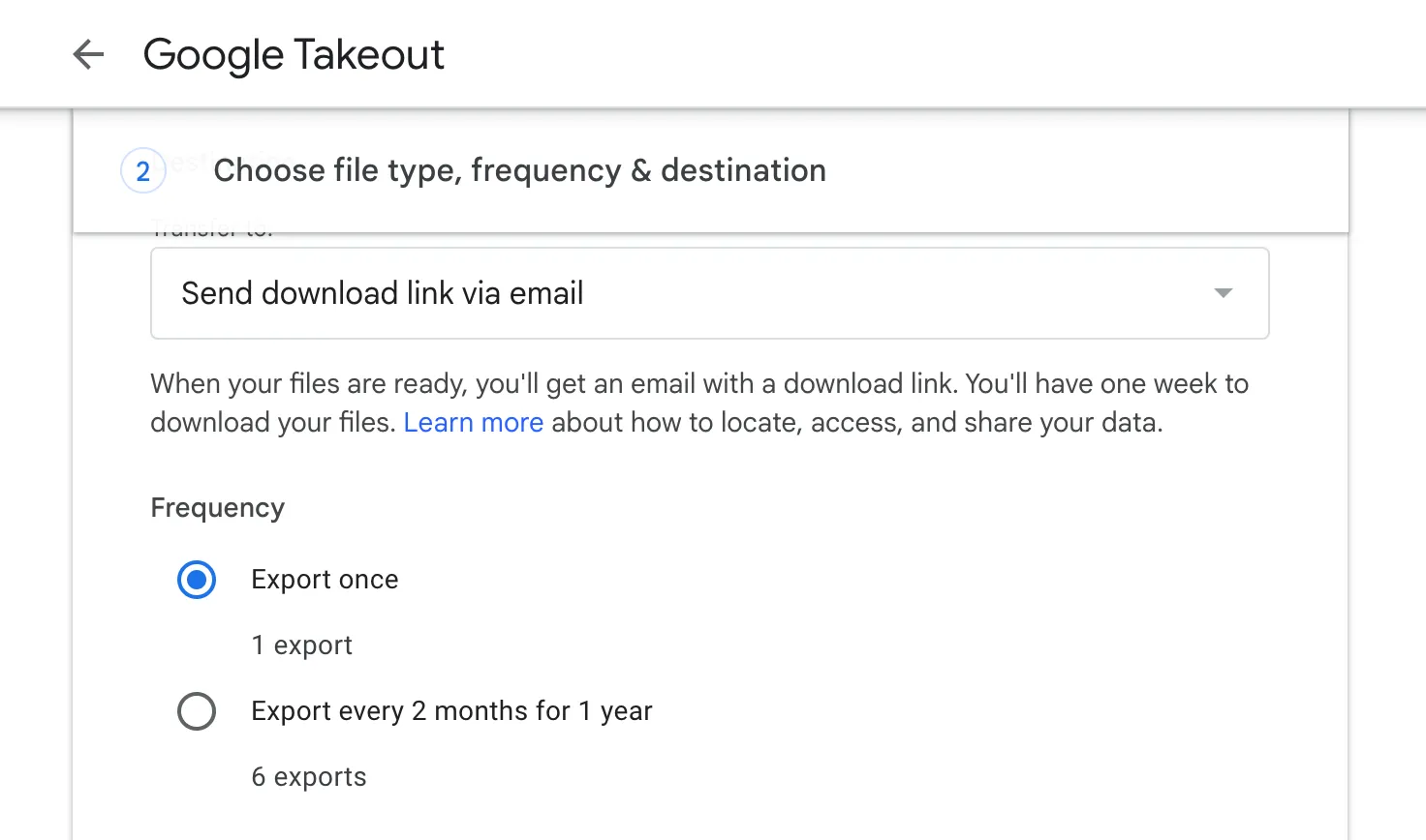 Cách xuất bản sao email Gmail bằng Google Takeout