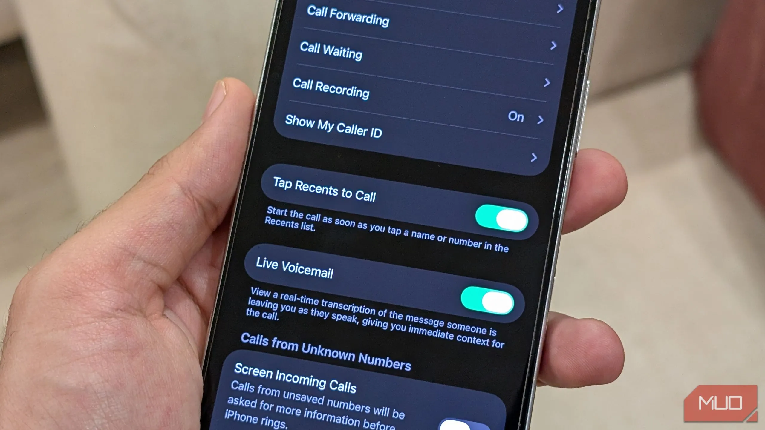 Cài đặt &quot;Chạm vào Gần đây để gọi&quot; mới trong ứng dụng Cài đặt của iOS 26 giúp gọi nhanh hơn