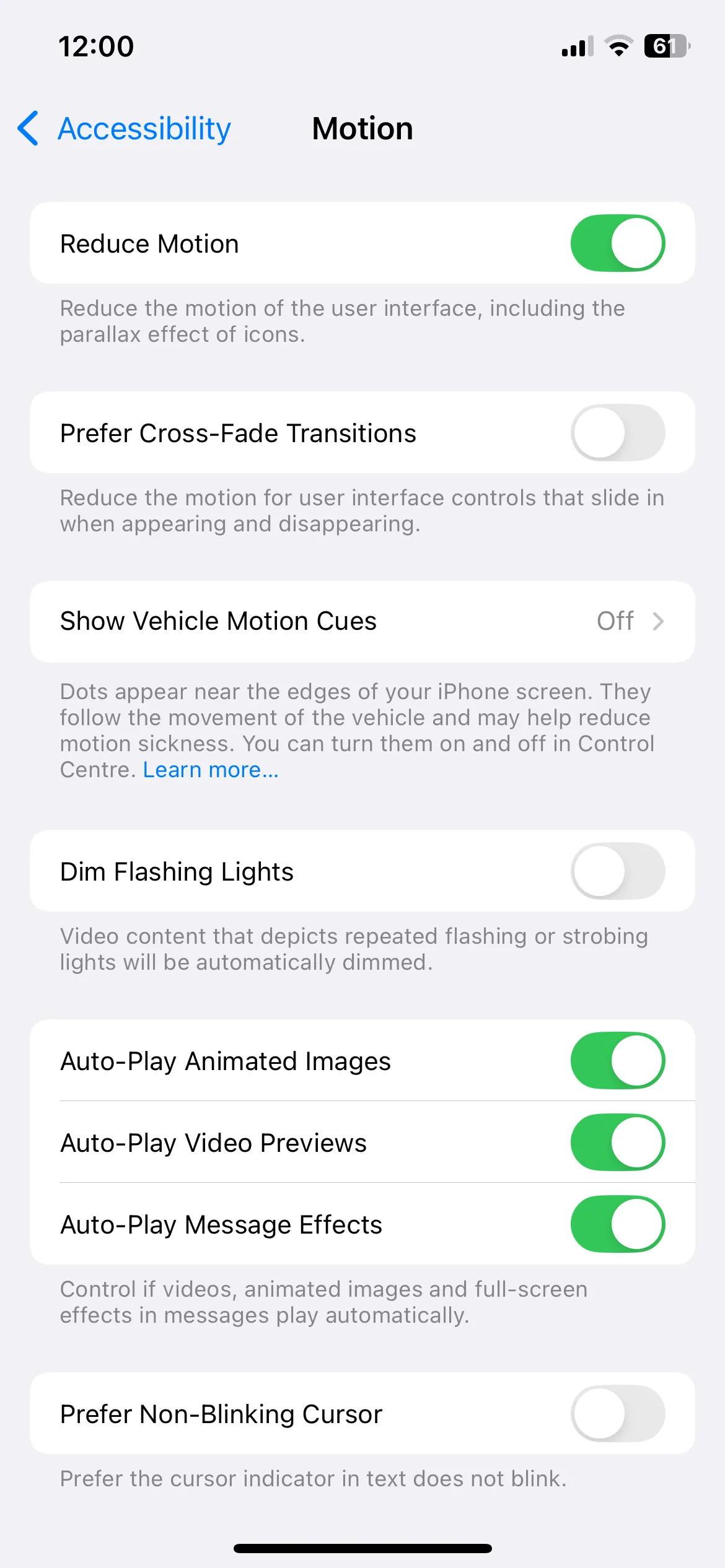 Cài đặt Giảm chuyển động trên iPhone