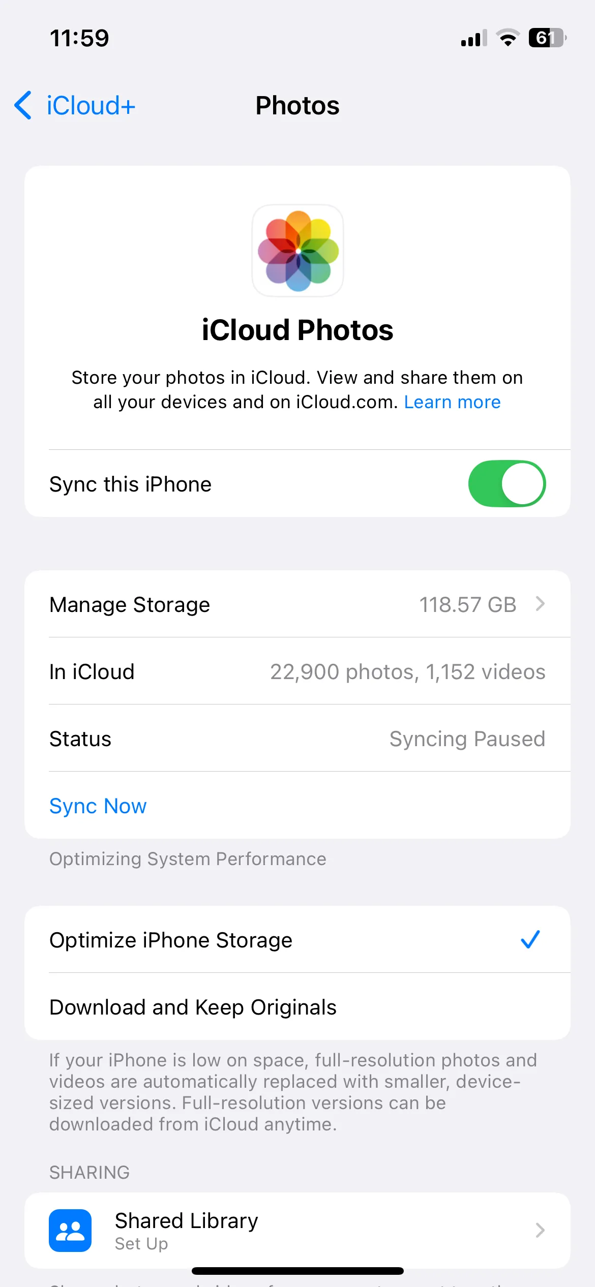 Cài đặt iCloud Photos trên iPhone