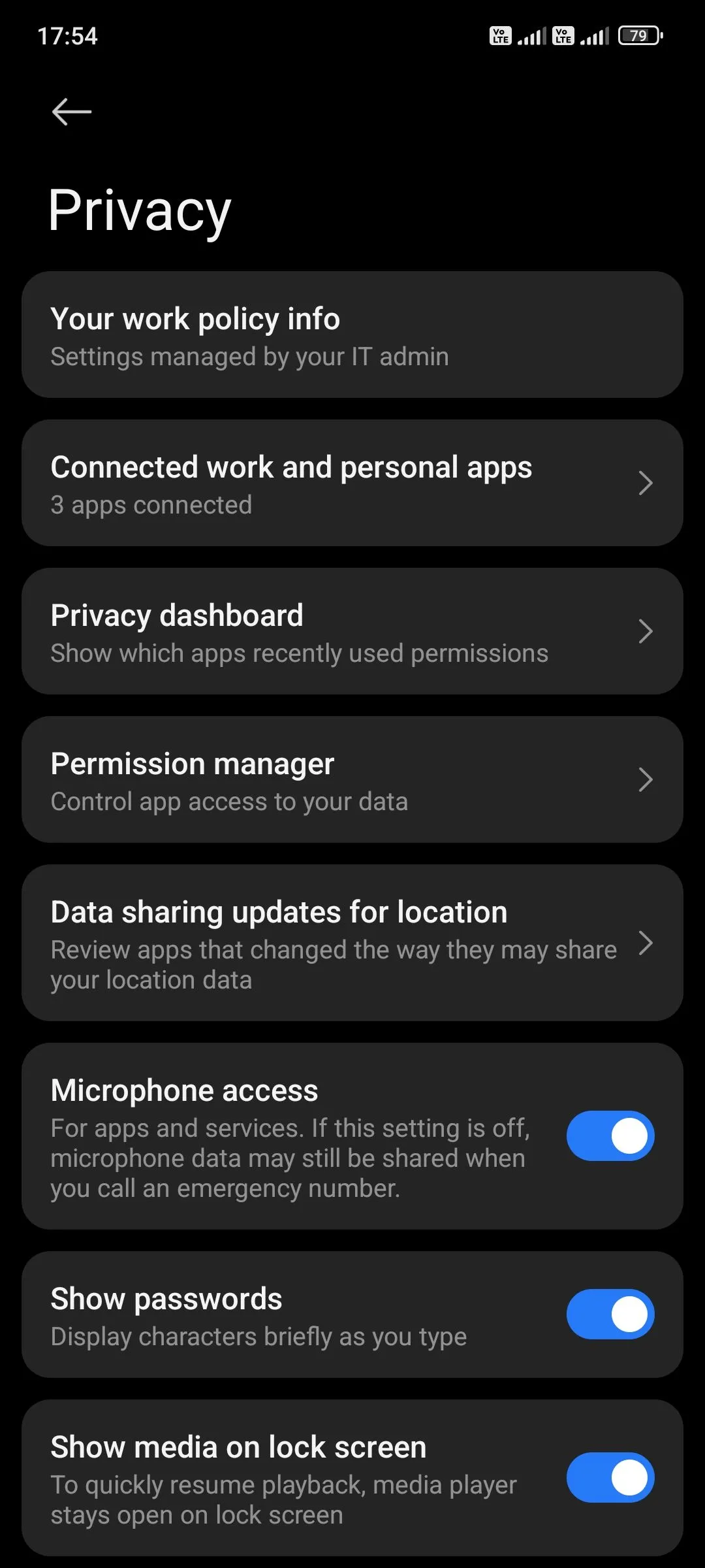 Cài đặt quyền riêng tư trên Android với tùy chọn 'Trình quản lý quyền' hoặc 'Quyền của ứng dụng'.