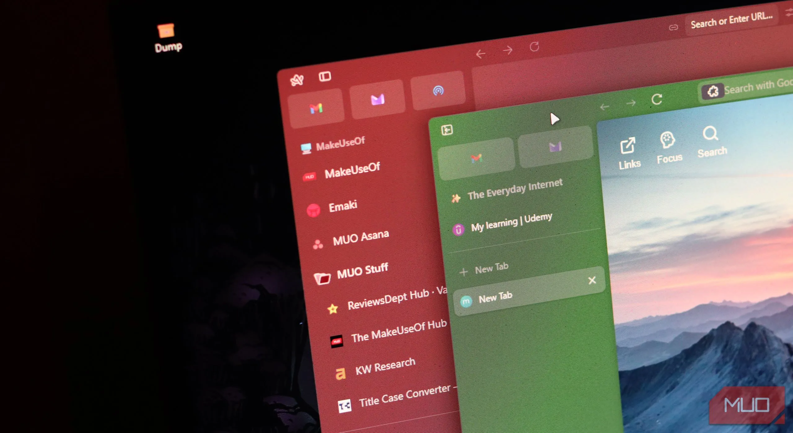 Cận cảnh các tab dọc đang mở trong trình duyệt Zen Browser, minh họa tính năng quản lý tab hiện đại và tối ưu năng suất.