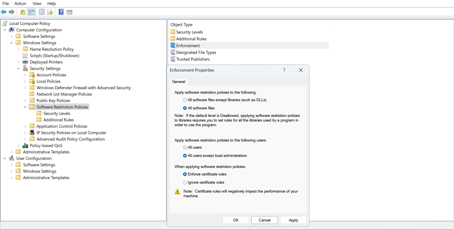 Chặn cài đặt phần mềm trái phép trên Windows 11 thông qua Group Policy Editor