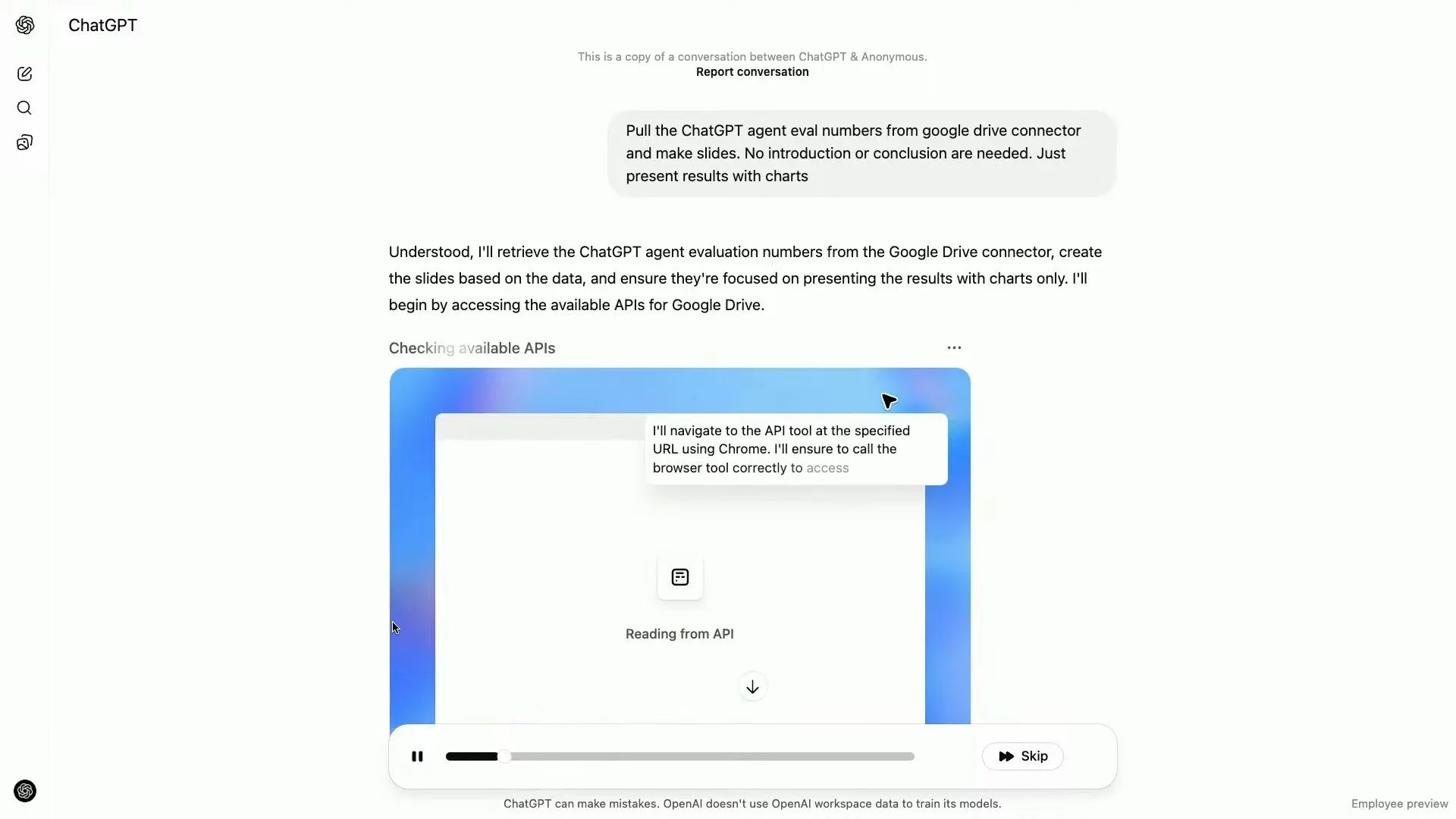 ChatGPT Agent minh họa khả năng sử dụng các công cụ và API để hoàn thành tác vụ phức tạp.