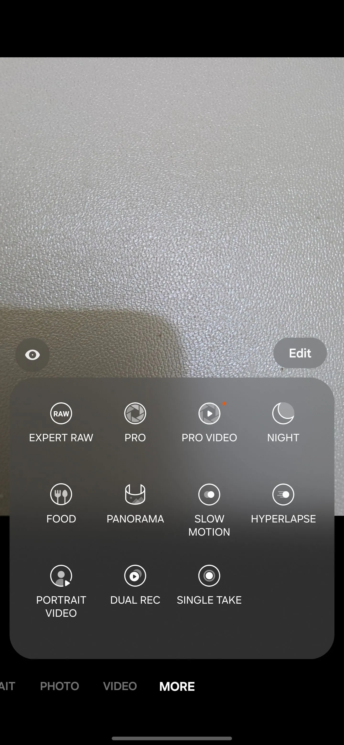 Chọn chế độ Pro Mode và Expert RAW trong menu Thêm của Camera Samsung
