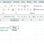 Chức năng REGEXTEST trong Microsoft Excel minh họa khả năng xử lý dữ liệu nâng cao