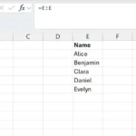 Dải dữ liệu động có các giá trị 0 thừa ở cuối cột Excel chưa được làm sạch.