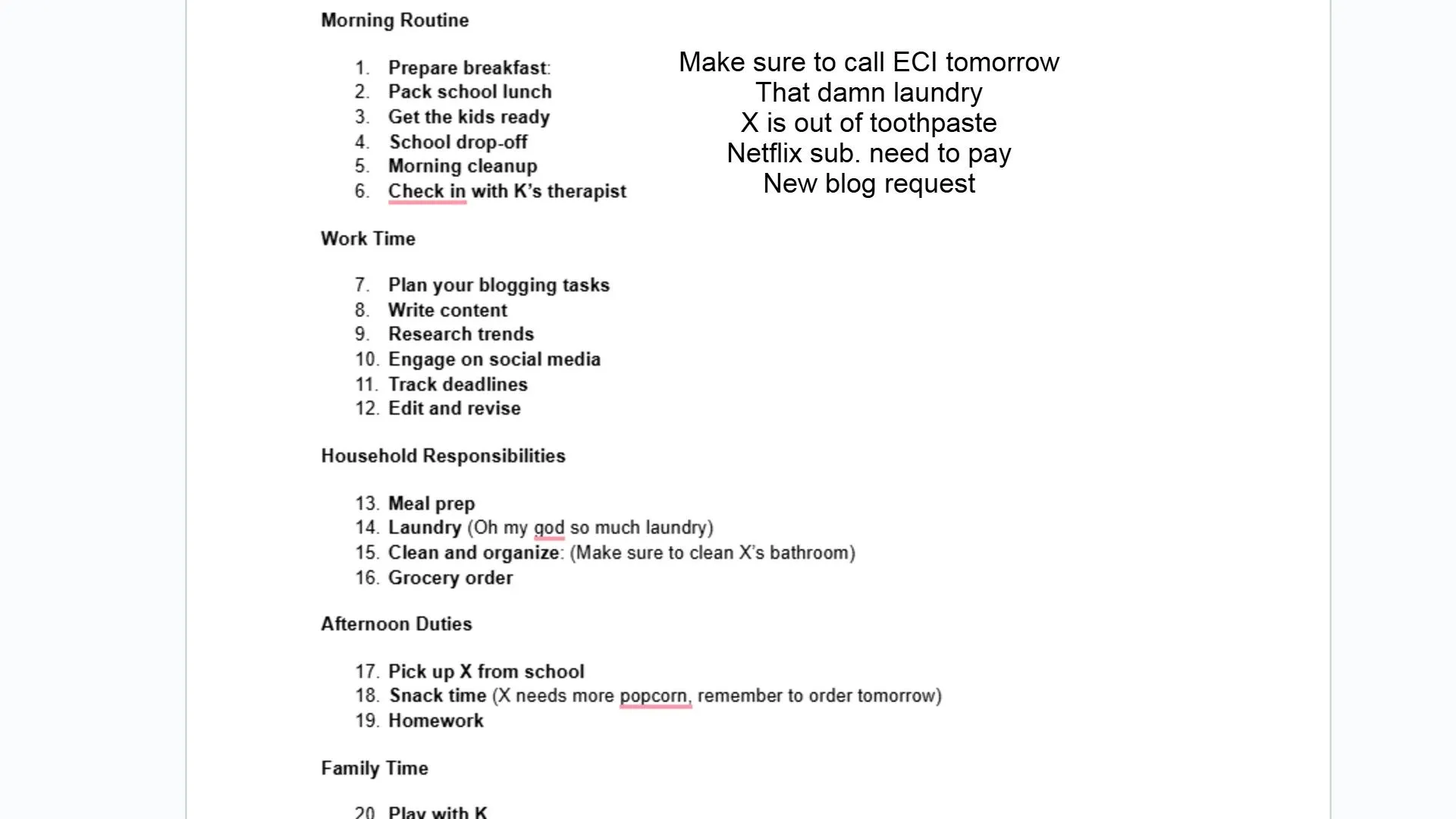 Danh sách việc cần làm (to-do list) truyền thống quá tải với hàng loạt công việc chưa hoàn thành, minh họa sự hỗn loạn và áp lực.