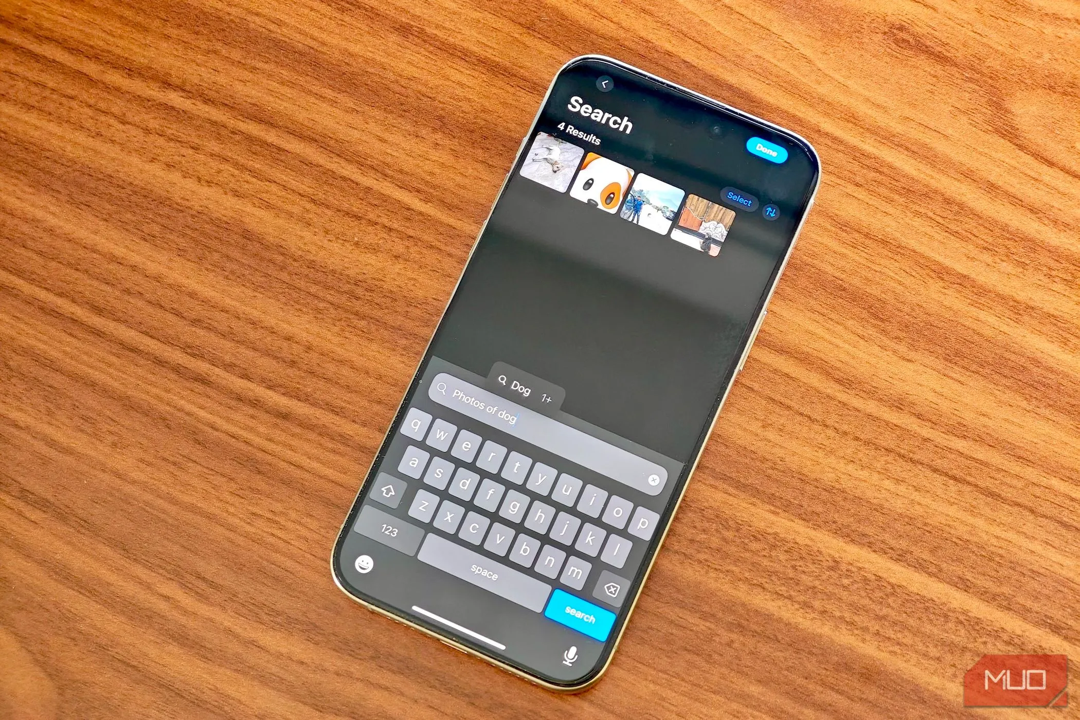 Demo tìm kiếm bằng ngôn ngữ tự nhiên trong ứng dụng Ảnh iOS 18.1 trên iPhone