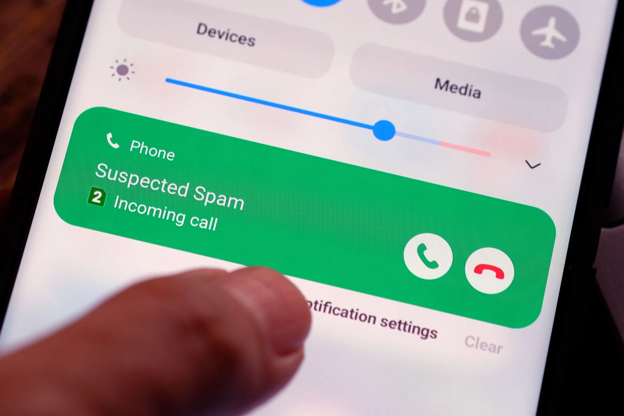 Điện thoại Android hiển thị cuộc gọi spam nghi ngờ