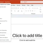 Ghim lệnh thường dùng vào Quick Access Toolbar trong PowerPoint