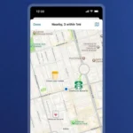 Giao diện bản đồ trong 1Password hiển thị các mục được gán vị trí cụ thể.