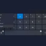 Giao diện bàn phím ảo gamepad trên Windows 11 được điều khiển bằng tay cầm Xbox