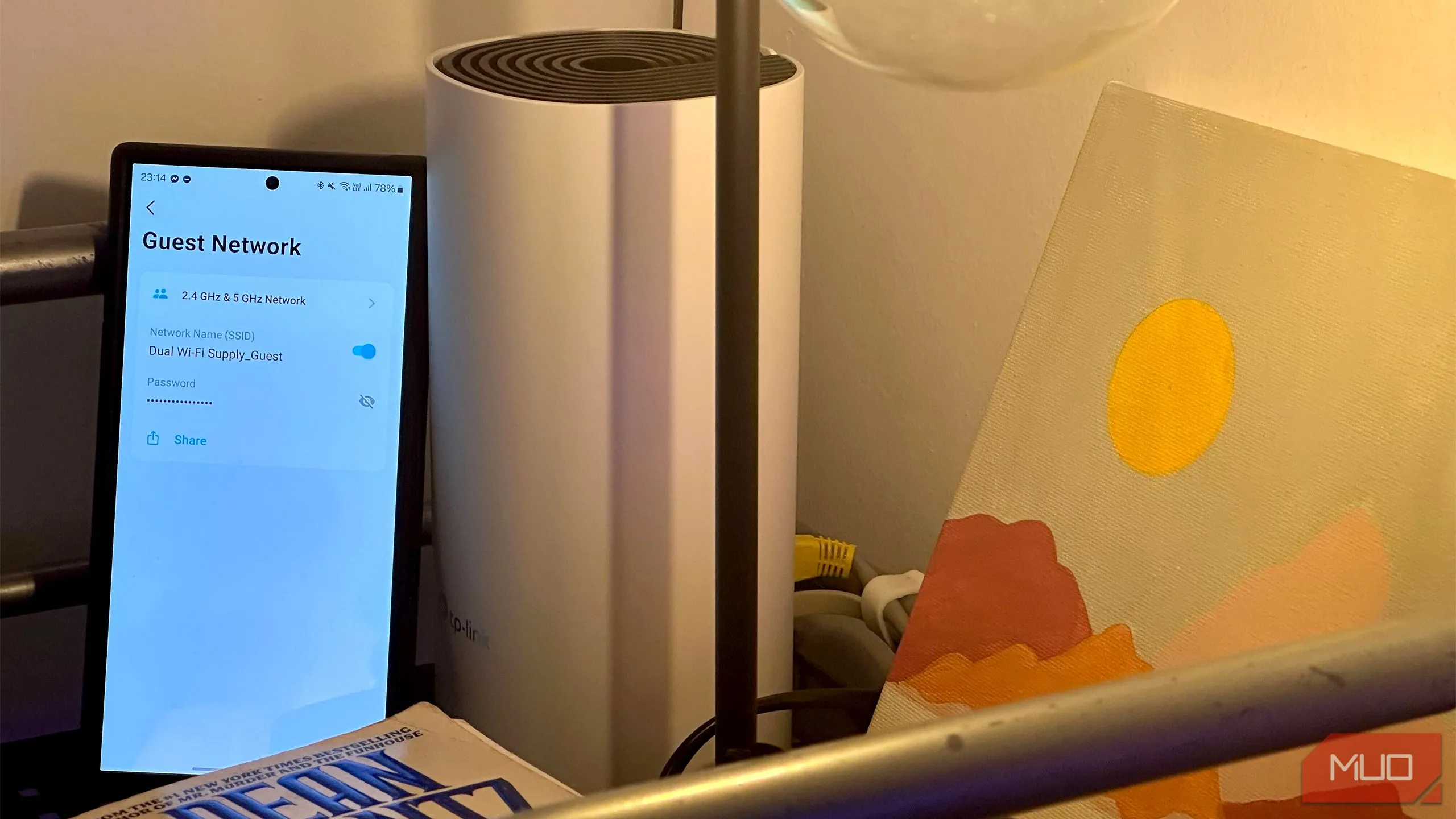 Giao diện cài đặt mạng Wi-Fi khách trên ứng dụng TP-Link Deco