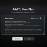 Giao diện cài đặt tính năng Extra Member Add-On của Max