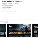 Giao diện chính của ứng dụng Prime Video trên Apple TV sau bản cập nhật, hiển thị các tựa phim nổi bật và thiết kế tối ưu.