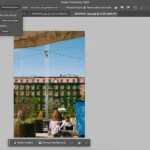 Giao diện công cụ Xóa Một Chạm (One-Click Remove) trong Photoshop 2025 hiển thị khả năng loại bỏ vật thể thừa.
