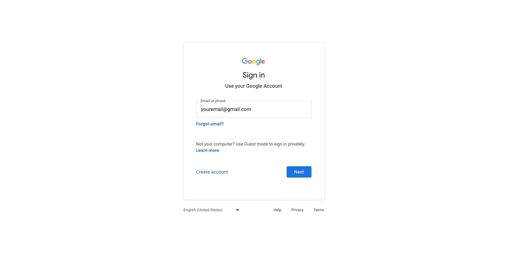 Giao diện đăng nhập tài khoản Google để truy cập ứng dụng và dịch vụ bên thứ ba