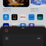 Giao diện điều khiển TV Samsung bằng ứng dụng SmartThings trên điện thoại.