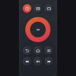 Giao diện điều khiển ứng dụng Amazon Fire TV Remote trực quan trên điện thoại.