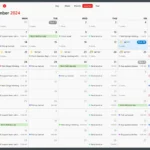 Giao diện Fantastical trên Windows với chế độ xem lịch theo quý, giúp người dùng dễ dàng quản lý lịch trình dài hạn.