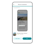 Giao diện Google Maps hiển thị tính năng xem lại ảnh chụp màn hình du lịch được Gemini nhận diện và đề xuất lưu.