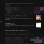 Giao diện Instapaper trên trình duyệt Safari trên máy Mac, hiển thị danh sách các bài viết đã lưu.