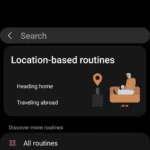 Giao diện Khám phá (Discover) trong tính năng Samsung Modes and Routines, hiển thị các chế độ tự động hóa gợi ý cho người dùng điện thoại Samsung.