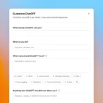 Giao diện màn hình tùy chỉnh hướng dẫn (Custom Instructions) của ChatGPT trên nền tảng web, hiển thị các tùy chọn cá nhân hóa trợ lý AI.