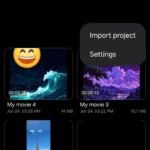 Giao diện menu để truy cập Samsung Studio từ ứng dụng Thư viện trên điện thoại Galaxy