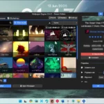 Giao diện phần mềm Wallpaper Engine hiển thị hình nền động trên Windows 11