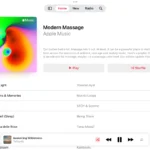 Giao diện playlist nhạc không lời (instrumental) trong ứng dụng Apple Music, giúp tăng cường sự tập trung.