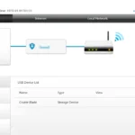 Giao diện quản lý router hiển thị thiết bị lưu trữ USB đã kết nối để tạo ổ cứng mạng.