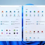 Giao diện Start Menu Windows 11 mới với tùy chọn bố cục Category và Grid