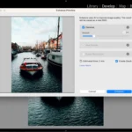 Giao diện sử dụng công cụ Khử Nhiễu AI trong Adobe Lightroom