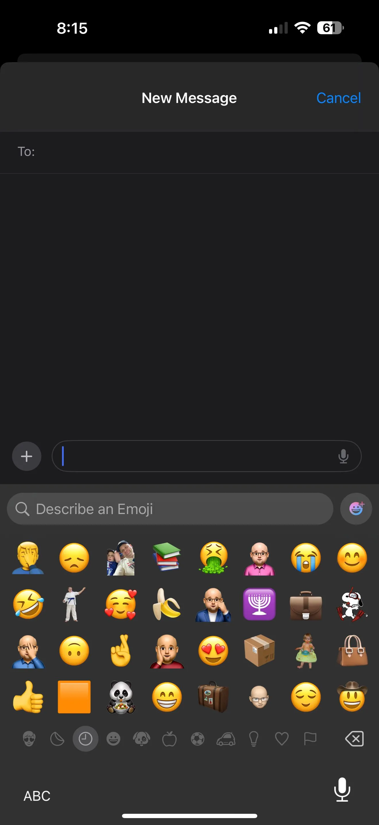 Giao diện tạo Genmoji trực tiếp trong ứng dụng Tin nhắn (Messages)