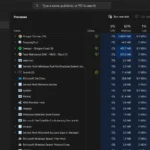 Giao diện Task Manager hiển thị các tiến trình đang chạy trên Windows