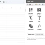 Giao diện tiện ích Power Tools trên Google Sheets